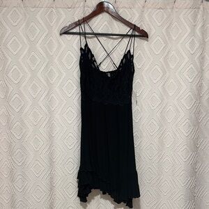 Free People Black Lace Dress